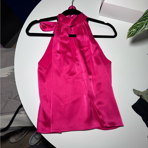 Alice + Olivia Silk High Neck Tank Top - Picture 3 of 4